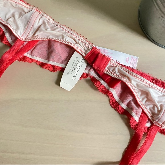 NWT VICTORIA’S SECRET Pink Sequin Lace Garter - Picture 4 of 4